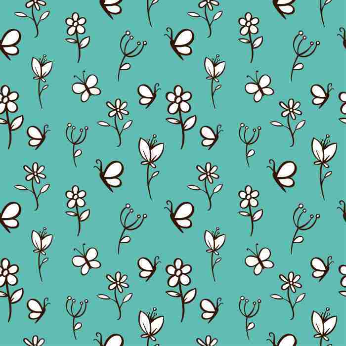 وکتور پترن برگ و گل